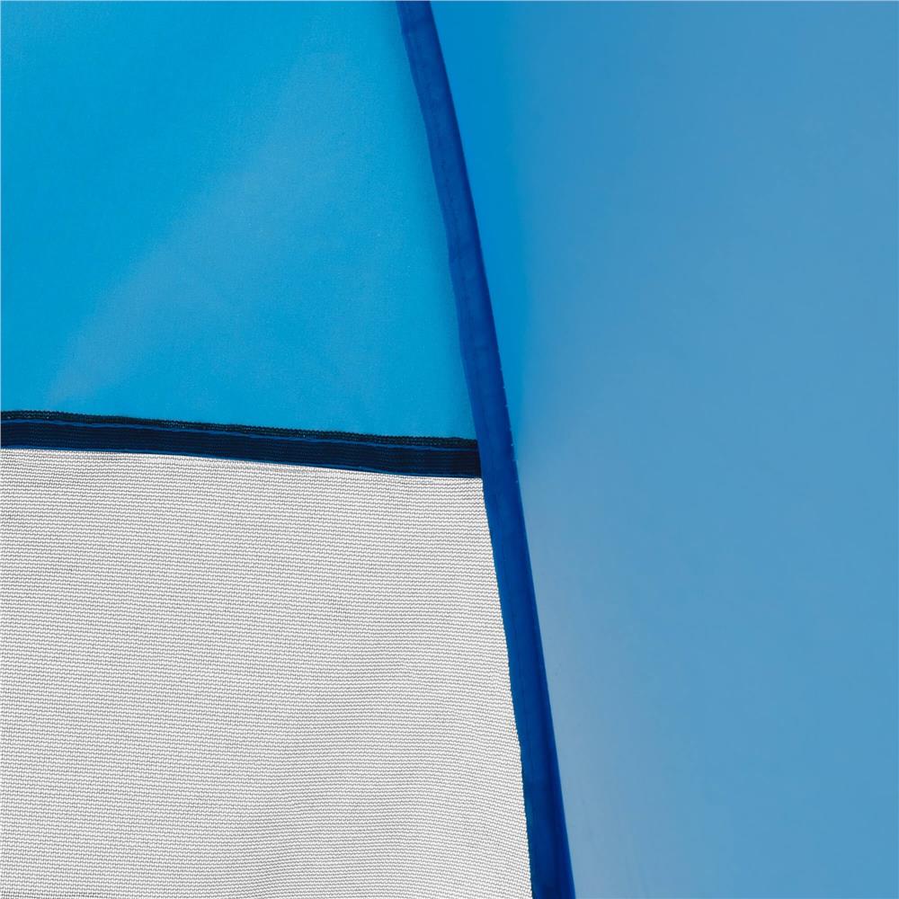 Cort plaja autoexpansibil POP-UP cu plasa ventilatie si protectie UV, 160x140x115 cm, albastru