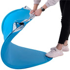 Cort plaja autoexpansibil POP-UP cu plasa ventilatie si protectie UV, 160x140x115 cm, albastru