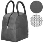 Geanta frigorifica cu izolatie termica pentru mancare, 21x10x23cm, gri