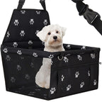 Geanta auto de transport animale de companie, caini si pisci, negru, 40x43x30cm