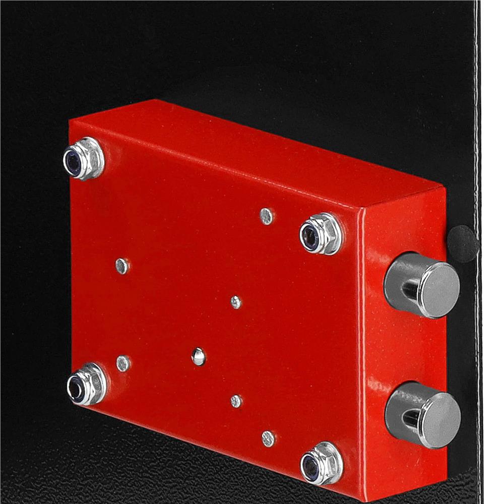 Seif standard cu cheie, 200x310x200 mm, Otel, Negru