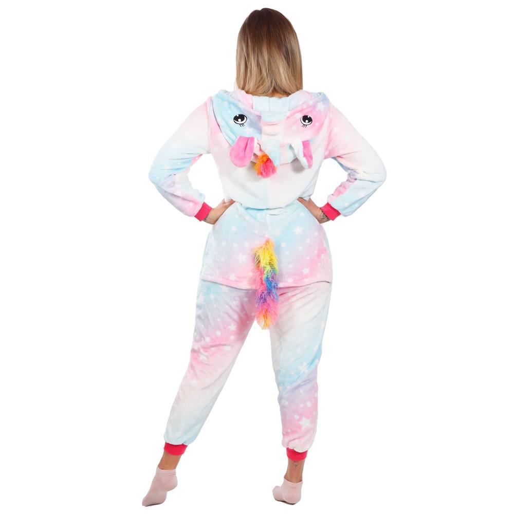 Pijama tip salopeta pentru dama, model unicorn, marime S
