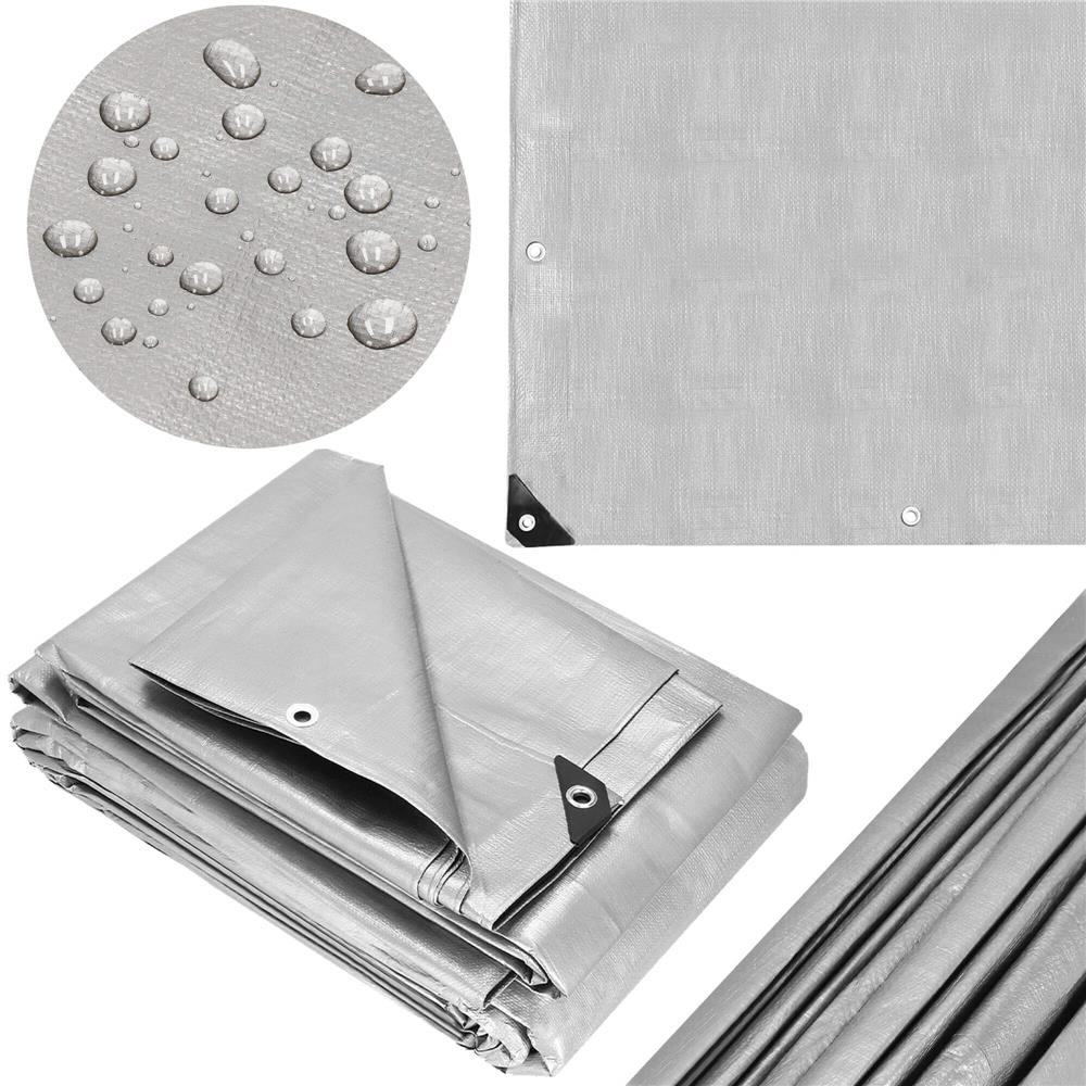 Prelata din polietilena impermeabila laminata, 270g/m2, 3x3m, gri