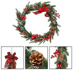 Ghirlanda artificiala decorativa de Craciun, aspect inzapezit, 150 cm, ace 3D, verde