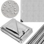 Prelata din polietilena impermeabila laminata, 270g/m2, 5x8m, gri