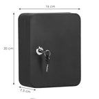 Cutie metalica din otel pentru 30 chei, echipata, 20x16x7.5cm, neagra