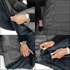 Sac de dormit tip mumie, cu geanta de transport, 210x73cm, 8-20grade, culoare gri