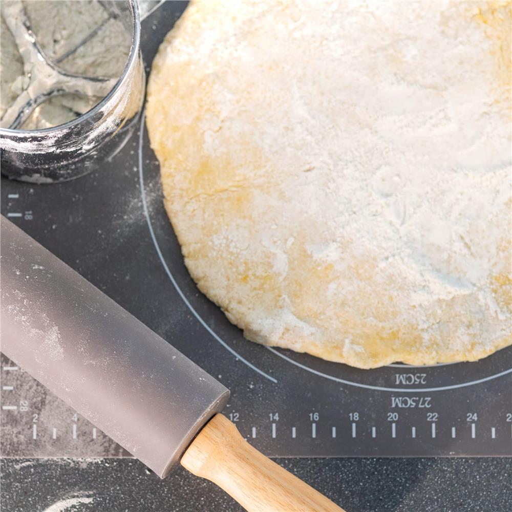Plansa din silicon alimentar de framantat aluat, rezistenta la temperaturi ridicate, 65x45cm, gri