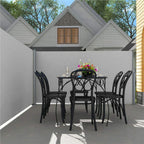 Paravan lateral pentru intimitate, extensibil, sistem fixare inclus, 160x300cm, gri deschis