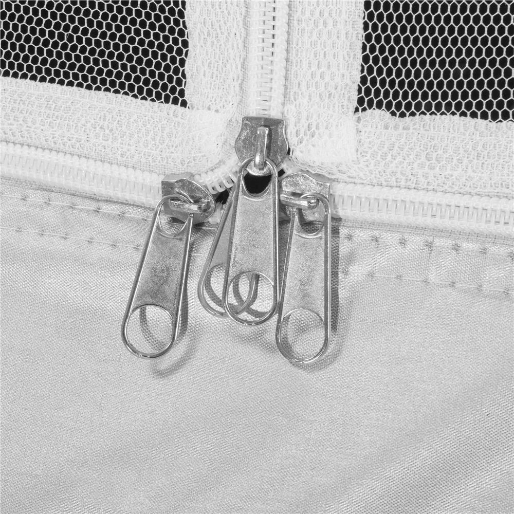 Cort plaja sau camping, impemeabil, cu protectie UV, 4 locuri, 210x240x130cm, gri albastru