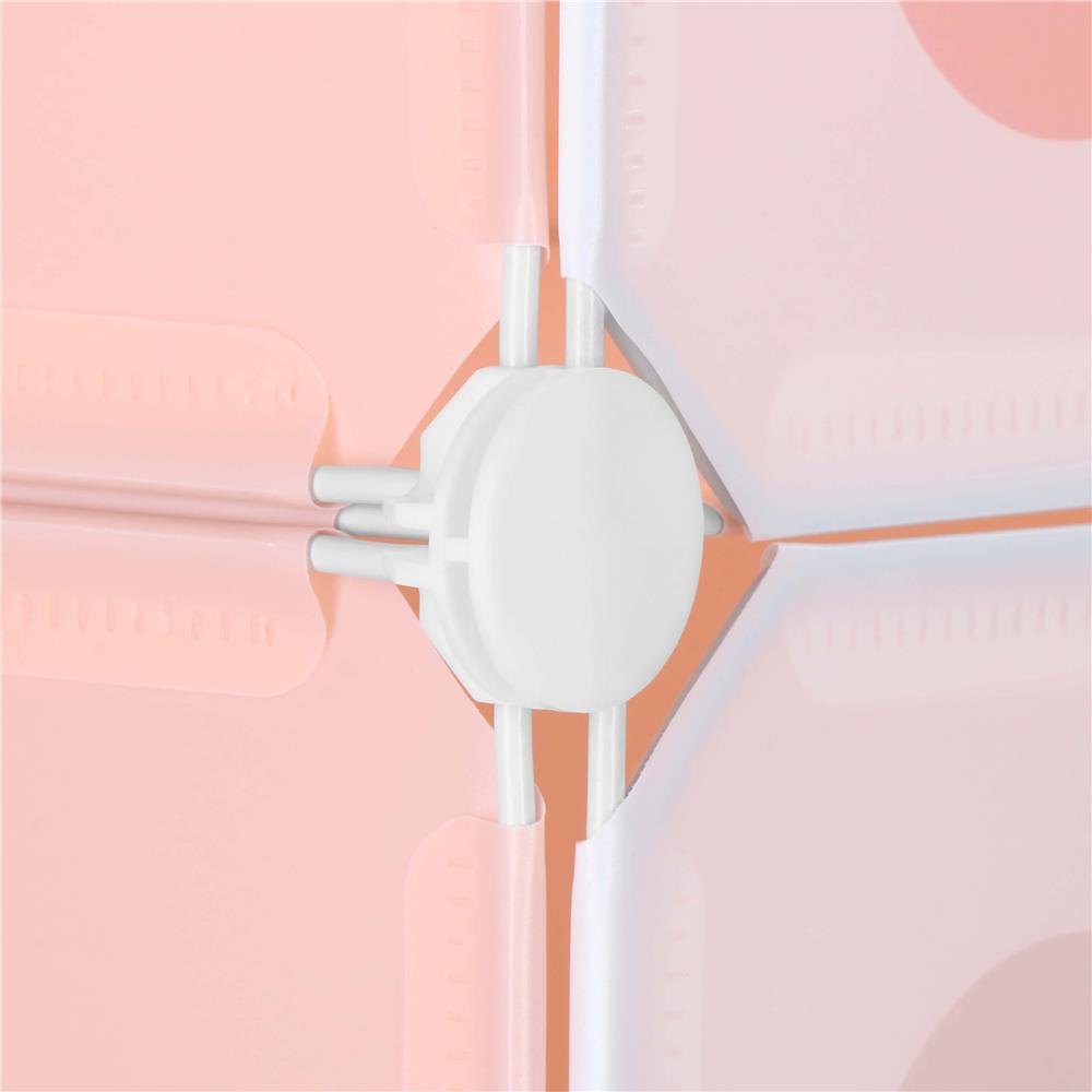 Dulap copii, modular cu 9 compartimente, PVC, 110x110x37 cm, multicolor