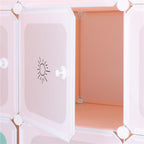 Dulap copii, modular cu 9 compartimente, PVC, 110x110x37 cm, multicolor