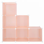 Dulap copii, modular cu 9 compartimente, PVC, 110x110x37 cm, multicolor