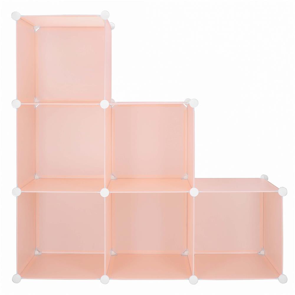 Dulap copii, modular cu 9 compartimente, PVC, 110x110x37 cm, multicolor