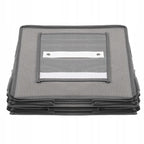 Organizator dulap , 4 compartimente, textil, 80cm, gri