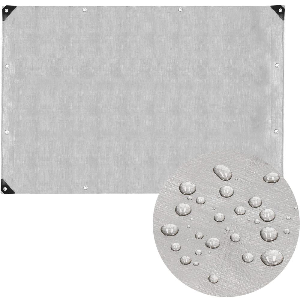 Prelata din polietilena impermeabila laminata, 210g/m2, 4x4m, gri