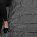 Sac de dormit tip mumie, cu geanta de transport, 210x73cm, 8-20grade, culoare negru