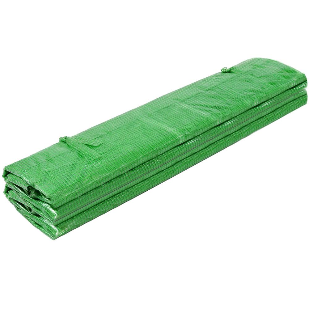 Folie inlocuire pentru sera 300x200x200 cm, PE 140g/mp cu plasa PP, UV4, 6 ferestre si usa cu fermoar, verde