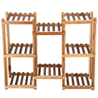 Stand de flori din lemn cu 8 etajere suport GA198, 85x70cm