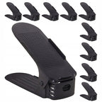 (DL) Set 10 organizatoare pentru pantofi regalabile, plastic, culoare negru