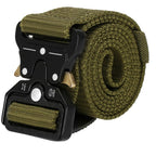 Curea centura Tactical Combat pentru barbati 3.5 x 125 cm, rezistent, verde