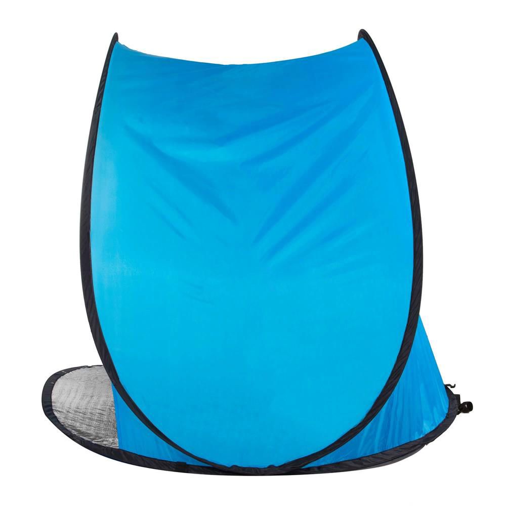 Cort plaja si picnic semi-deschis , protectie UV, 150x90x90cm, albastru gri