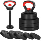 Gantera Kettlebell reglabila 10kg negru