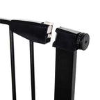 Poarta de siguranta Safety Gate pentru scari, ajustabila 117-124 cm, din otel, neagra