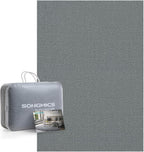 SONGMICS Covor decorativ antiderapant, lavabil la masina, 120x170 cm, gri