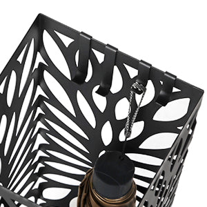 SONGMICS Suport metalic pentru umbrele, cu carlige si tava de picurare, 16x16x49cm, negru