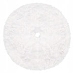 Covoras de pus sub bradul de Craciun, diametru 85 cm, imitatie blana alba