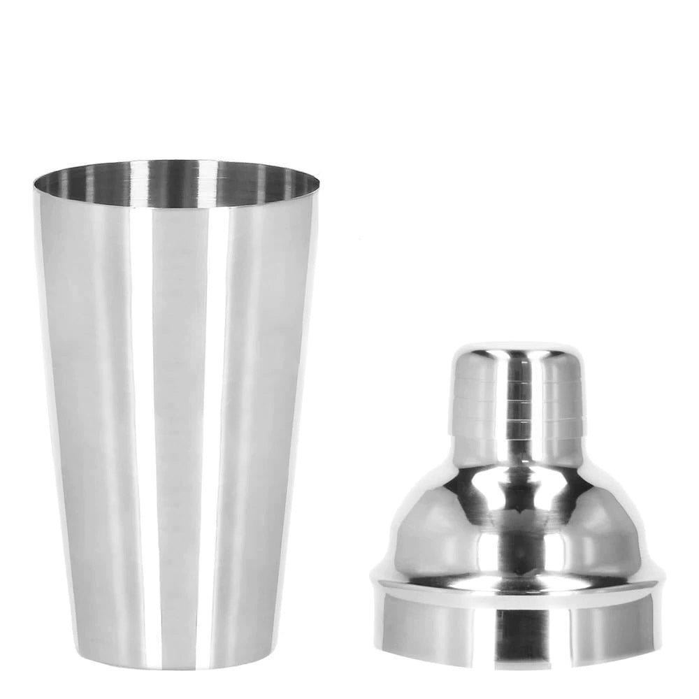 Set Cocktail Shaker Kit pentru barmani 750ml, KI12, suport bambus, 12 piese