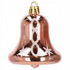 Set globuri si decoratiuni de Craciun, 152 piese, diverse dimensiuni, roz auriu