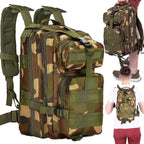 Rucsac militar pentru drumetie, impermeabil, ultra usor, 4 compartimente, culoare camo