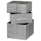 Organizator dulap tip lada cu 3 sertare, , gri