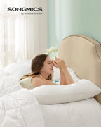 SONGMICS Perna cu suprafata moale, 80x80 cm, umplutura 1500 g, alb