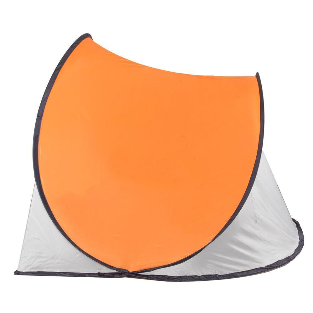 Cort plaja si picnic semi-deschis , protectie UV, 200x120x110cm, portocaliu gri