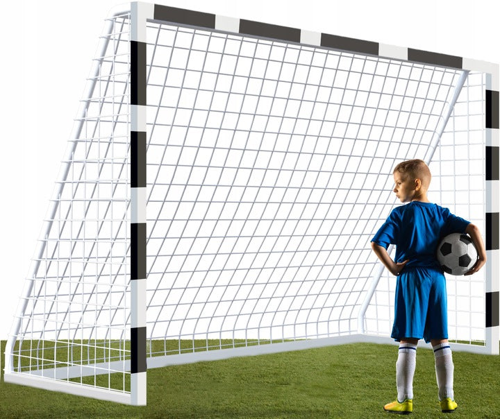 Poarta de fotbal din otel, 200x300 cm, profil 38mm, cu elemente de fixare