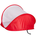 Cort plaja si picnic semi-deschis , protectie UV, 200x120x95cm, rosu