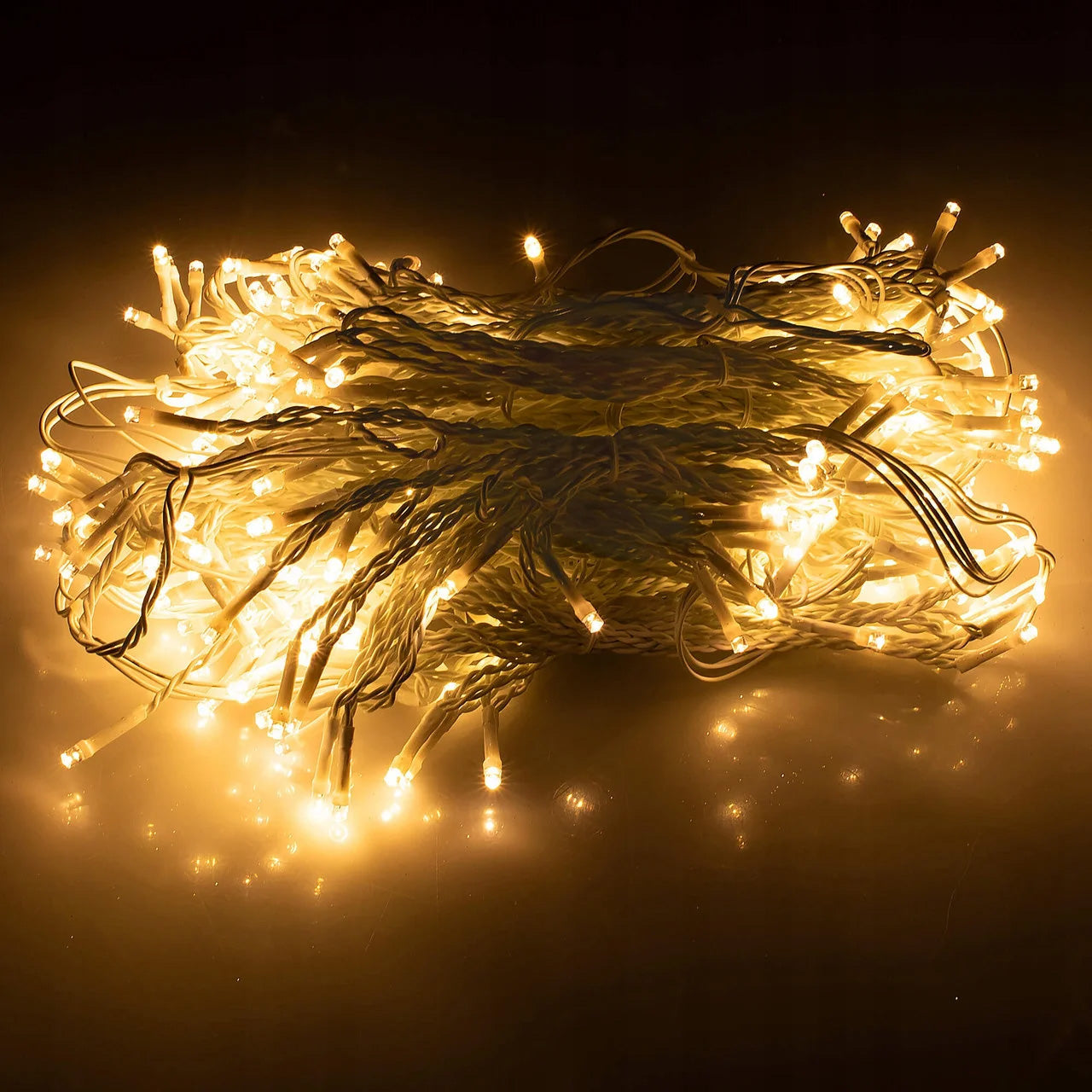 Ghirlanda luminoasa 300 LED-uri, 3m, pentru interior/exterior, telecomanda, iluminare galbena