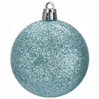 Set globuri si decoratiuni de Craciun, 77 piese, diverse dimensiuni, albastru
