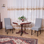 Set 4 huse universale pentru scaun, marime universala, poliester si spandex, 45 x 60 cm, gri