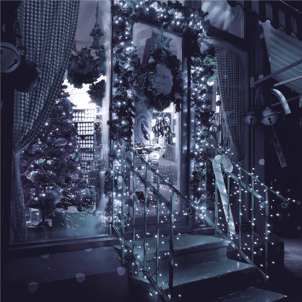 Instalatie lumini pentru bradul de Craciun, 25,5 metri, 400 LED-uri, alb