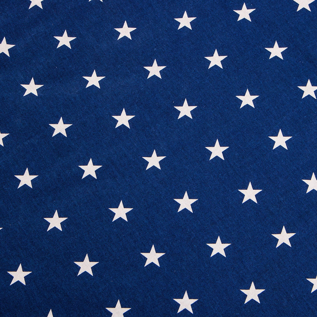 Cort copii  stil indian Teepee Tent cu fereastra, covoras gros si 2 perne, alb albastru inchis cu stelute