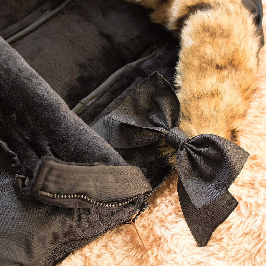 Sac iarna de bebelusi pentru carucior, marime universala, 90x45cm, negru