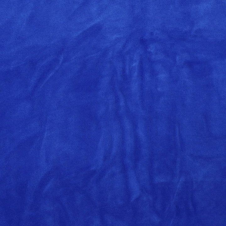 Set 4 huse pentru scaun catifelata, marime universala, poliester si spandex, albastru inchis