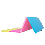 Saltea fitness groasa, dimensiune XXL, pentru antrenamente gimnastica, 240x120x5 cm, multicolor