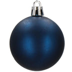 Set globuri de Craciun, 30 bucati, 3 modele, 4/5/6cm, albastru deschis