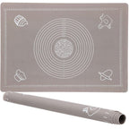 Plansa din silicon alimentar de framantat aluat, rezistenta la temperaturi ridicate, 65x45cm, gri