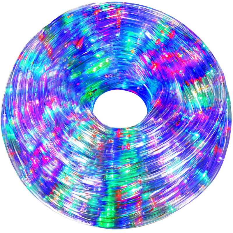 Instalatie tub furtun luminos pentru Craciun, 720 LED-uri, 30m, multicolor